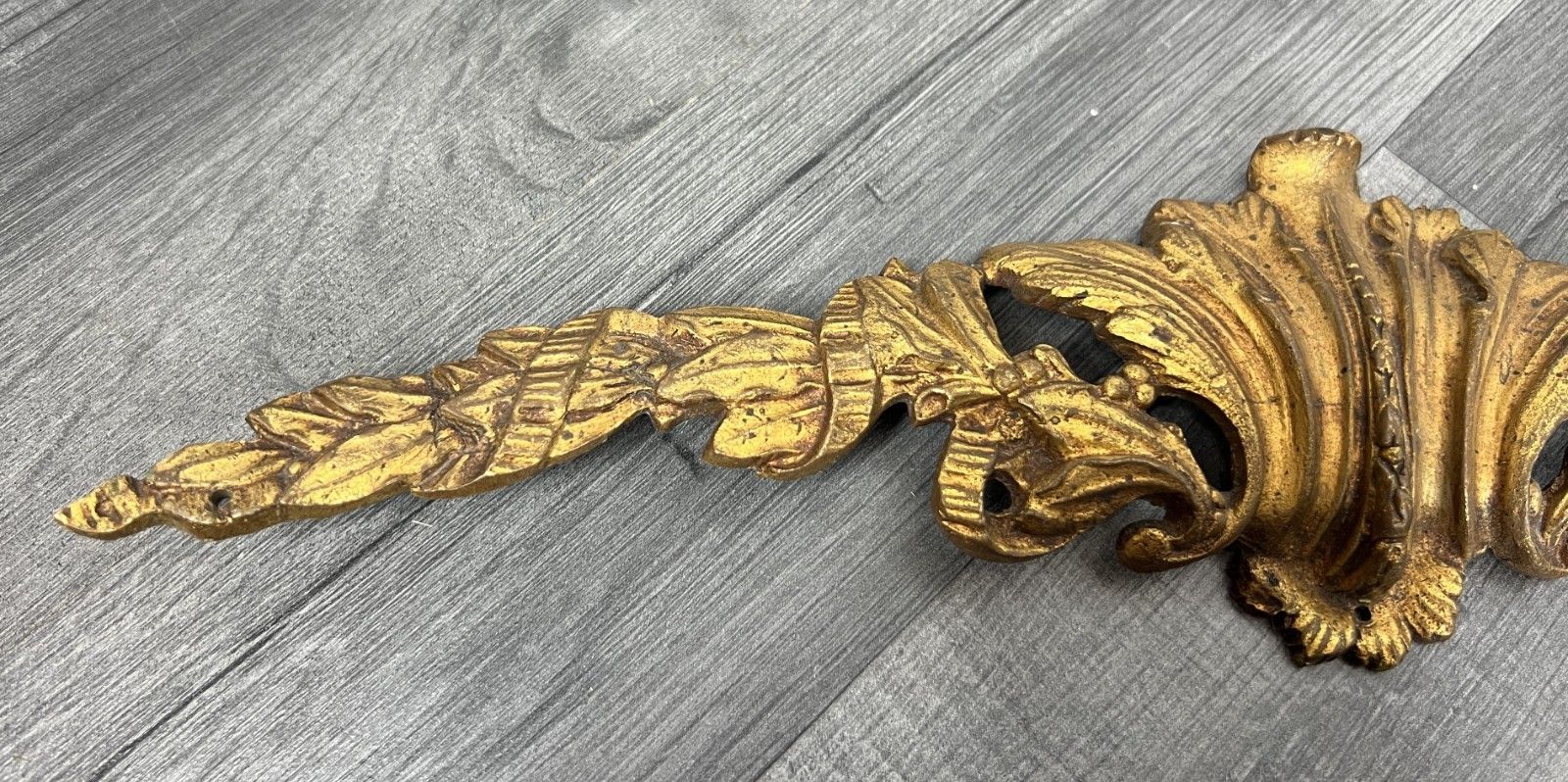 Pediment Antique French Ornate Gilt Decoration Lot 4163 photo for sale