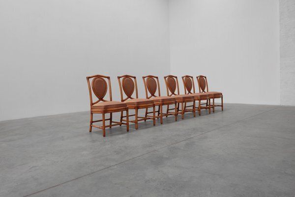 Italian Bamboo Dining Room Chairs With Geometric Upholstery By Gasparucci, 1980s, Set Of 6 photo 4659.0