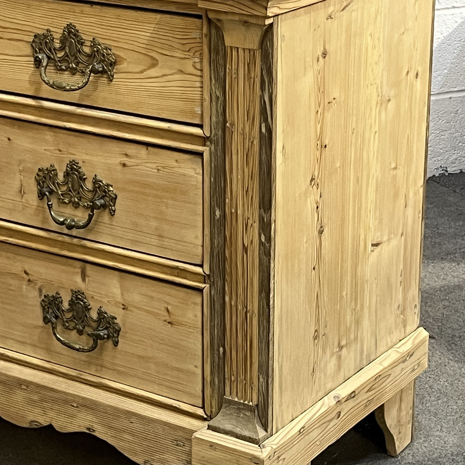 photo buy Large Very Old Dutch Pine Linen Press