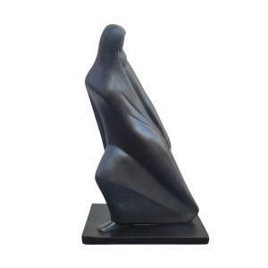 photo vinterior M Ziffer, Lot's Wife, Signed Bronze Sculpture, 20th Century