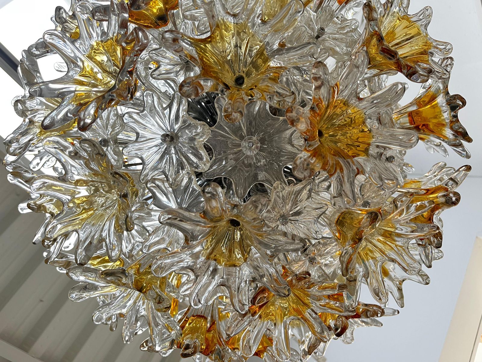Mid Century Modern Toni Zuccheri Edited By Venini Murano Glass Italian Lamp photo vintage