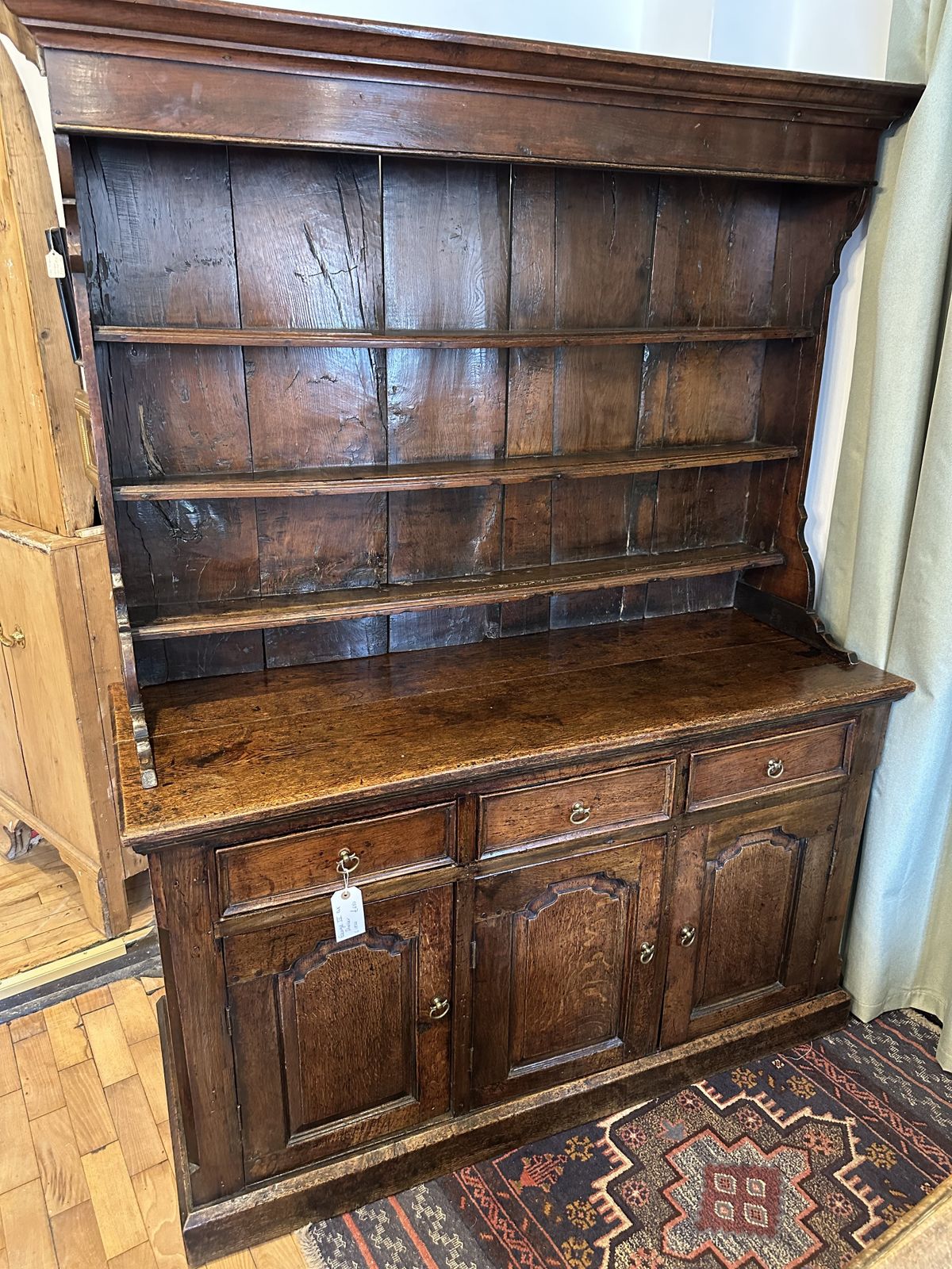 Georgian Solid Oak Dresser 18th Century In Great Condition photo furniture