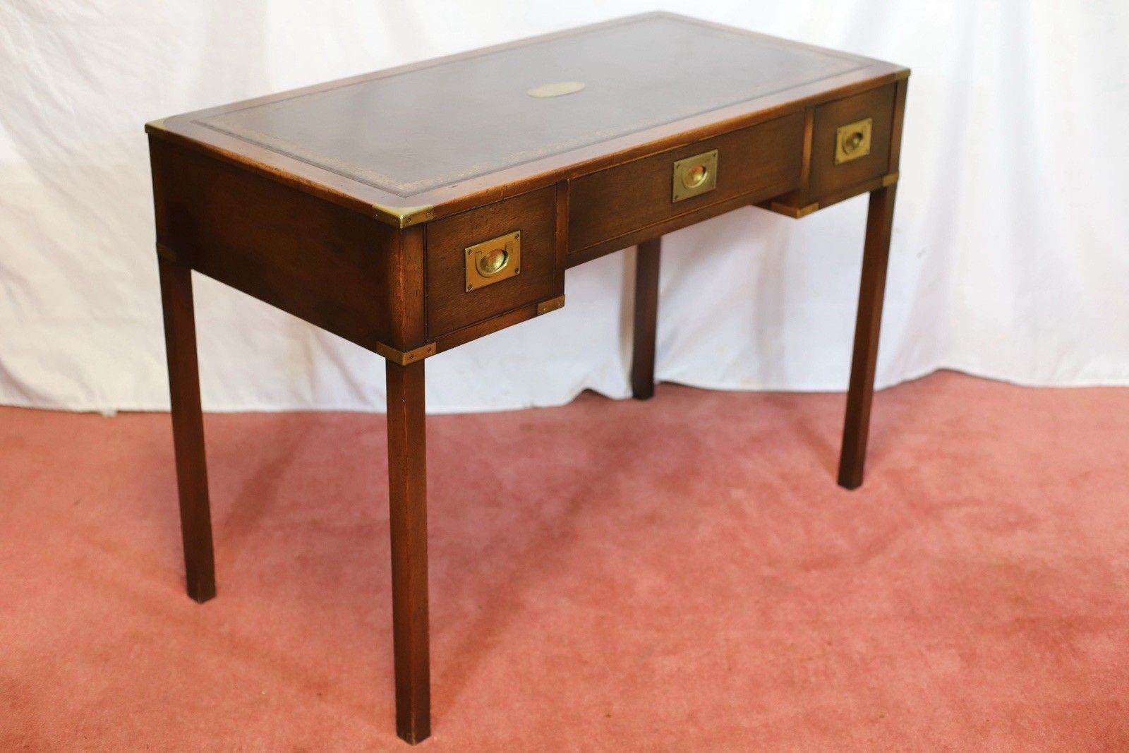 Reprodux Bevan Funnell Lovely Military Campaign Style Writing Desk photo Furniture