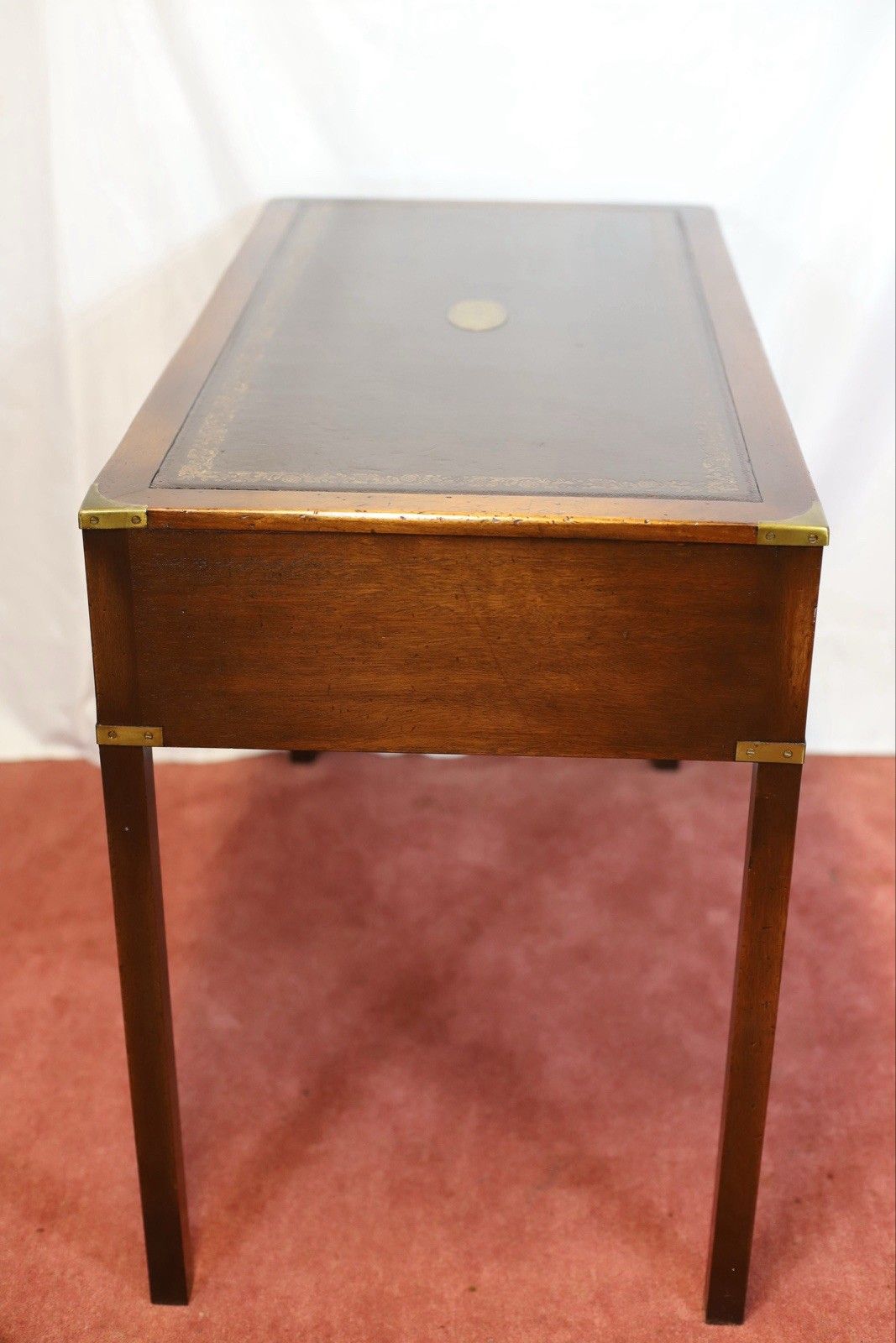 Reprodux Bevan Funnell Lovely Military Campaign Style Writing Desk photo vintage