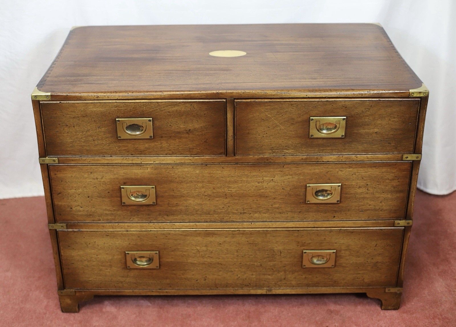 Reprodux Bevan Funnell Stunning Military Campaign Style Chest Of Drawers photo furniture