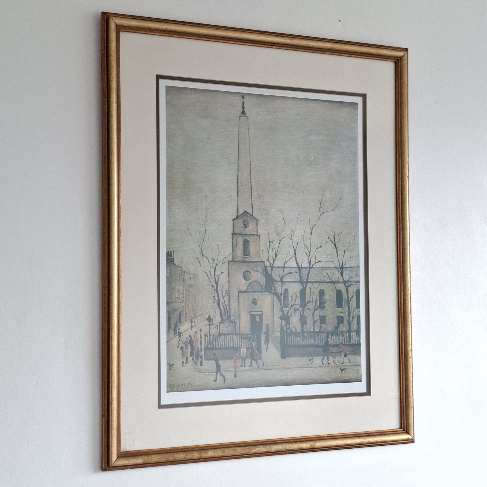 Ls Lowry St Luke's Church Limited Edition 21 / 1500  Framed Print Grove Fine Art