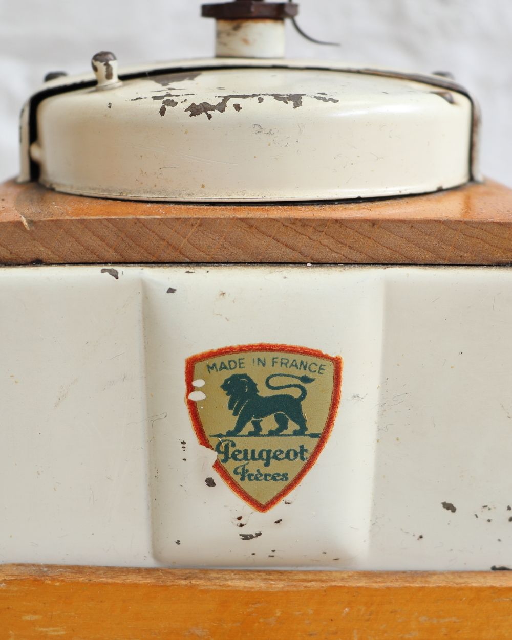 photo furniture Mid Century Peugeot Frères Coffee Grinder