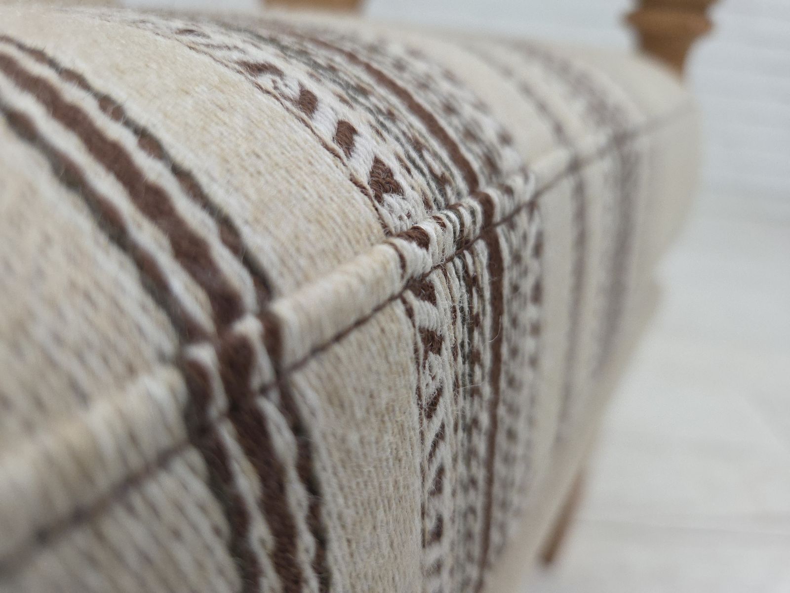 1970s, Danish Armchair, Furniture Wool, Solid Oak Wood. photo 870.0