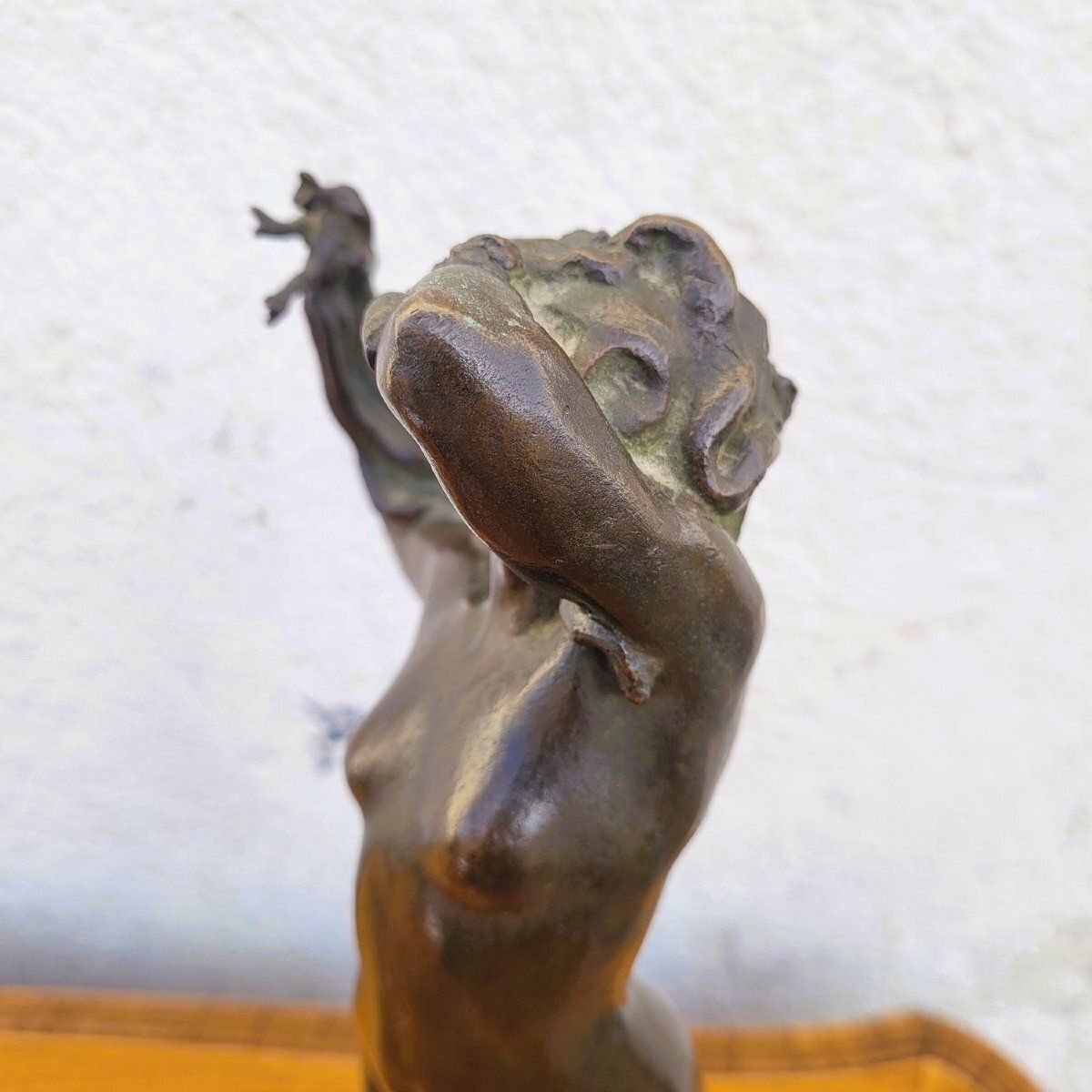 U Rusconi, Medusa, Signed Bronze, Late 19th Early 20th Century photo vintage