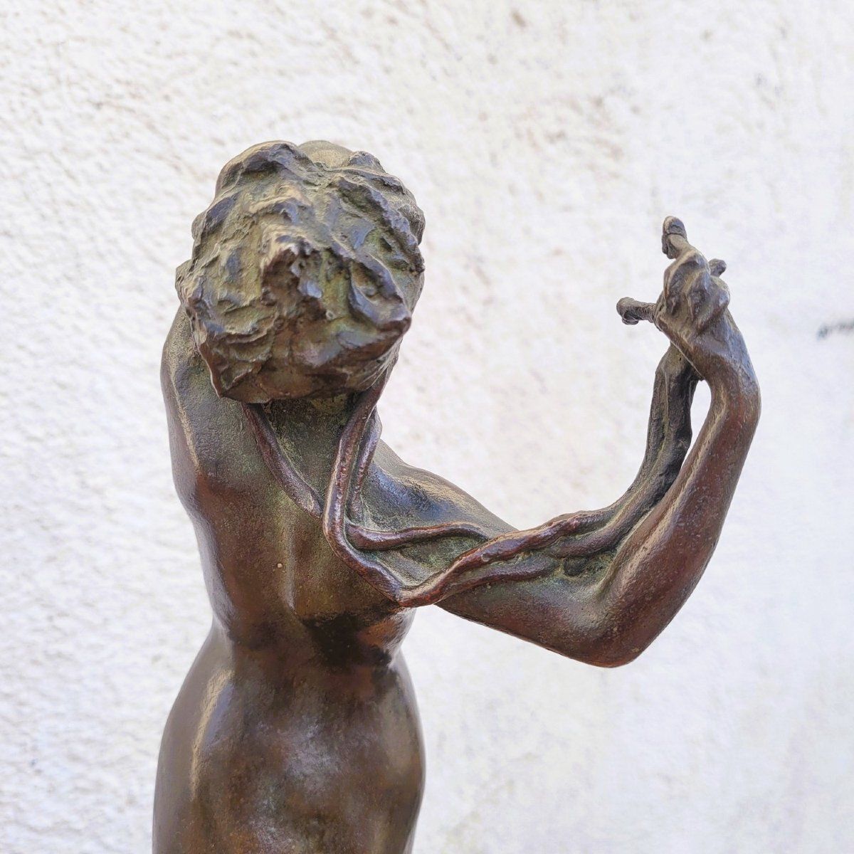 Art U Rusconi, Medusa, Signed Bronze, Late 19th Early 20th Century photo