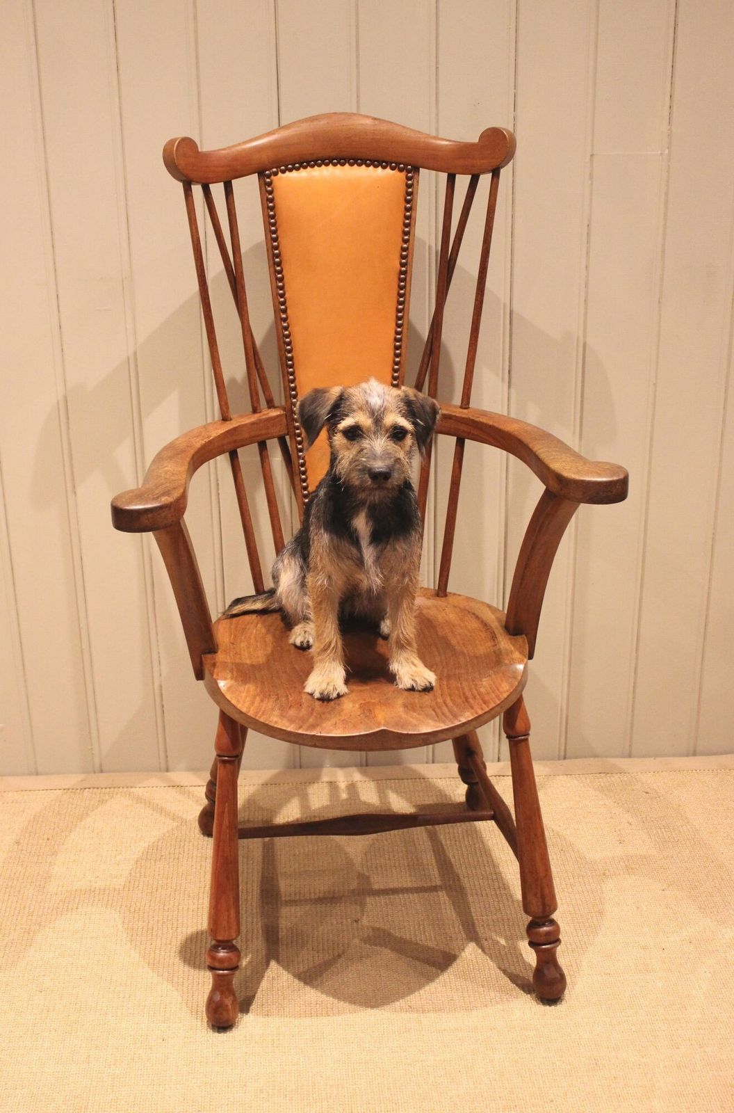 Arts & Crafts Fruitwood Chair, 1900s photo vinterior