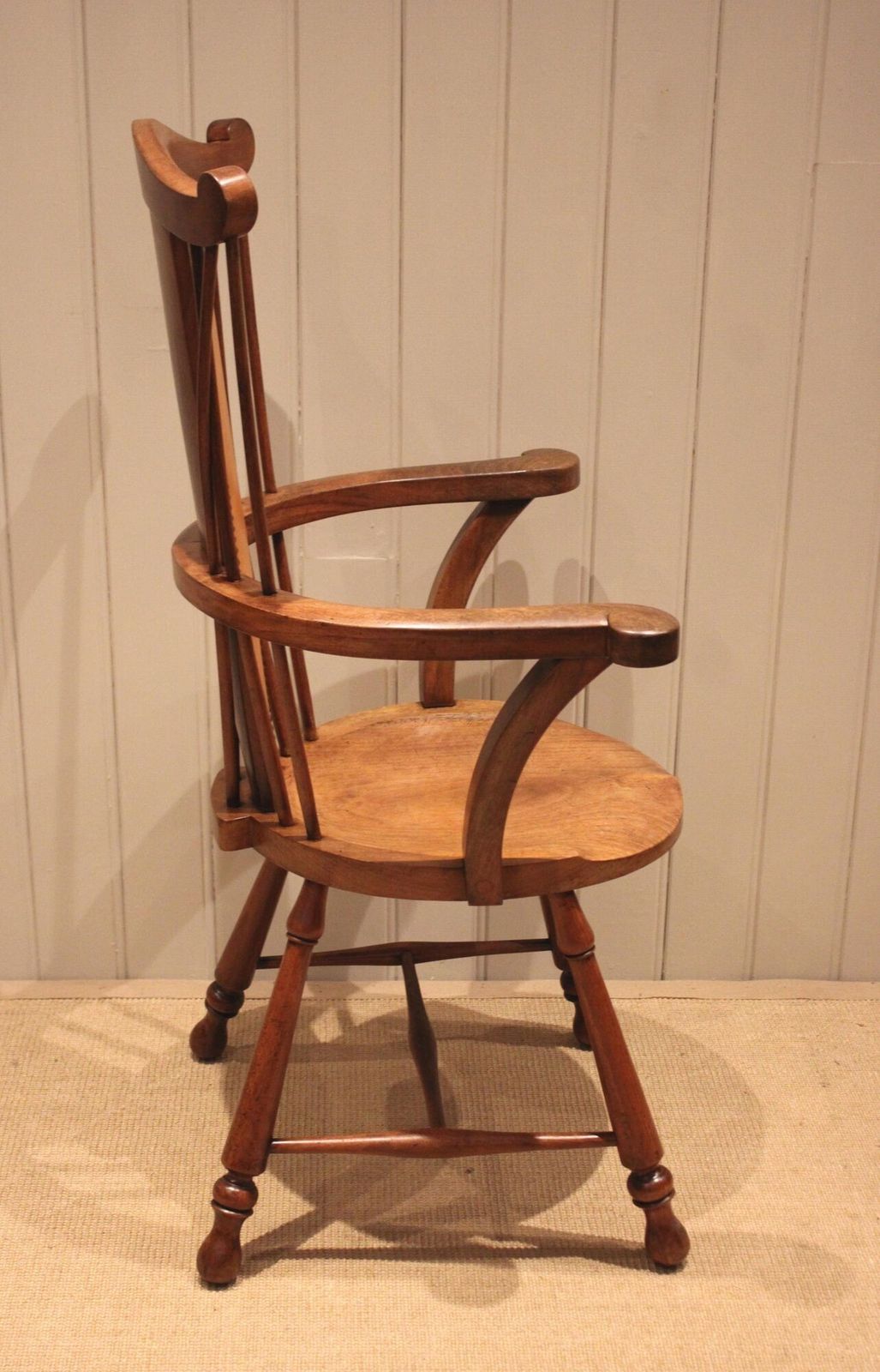 Arts & Crafts Fruitwood Chair, 1900s photo vintage