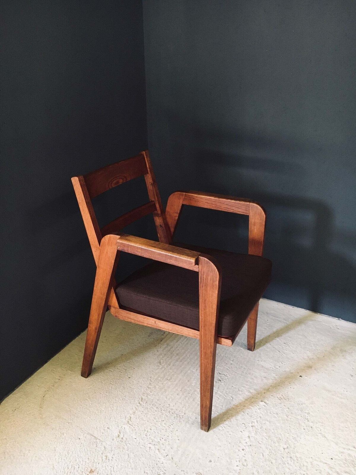 Furniture Modernist Design Armchair, France 1940's photo