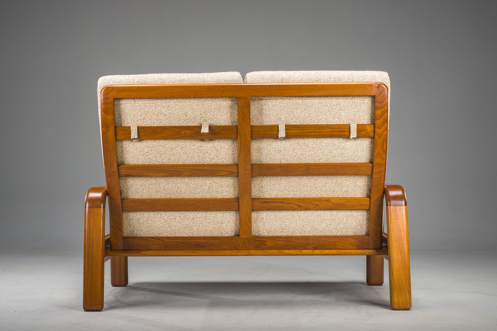 photo vintage Mid Century Modern Danish Two Seater Teak Sofa, 1960s