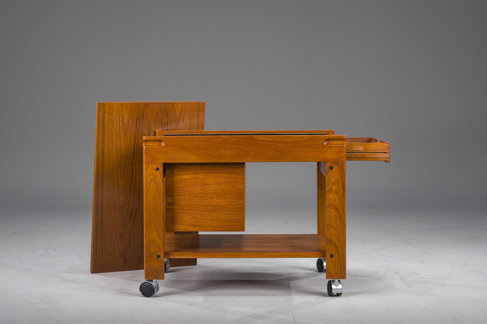 photo vintage Mid Century Modern Danish Teak Bar Model 703 By Cart Aksel Kjersgaard, 1960s