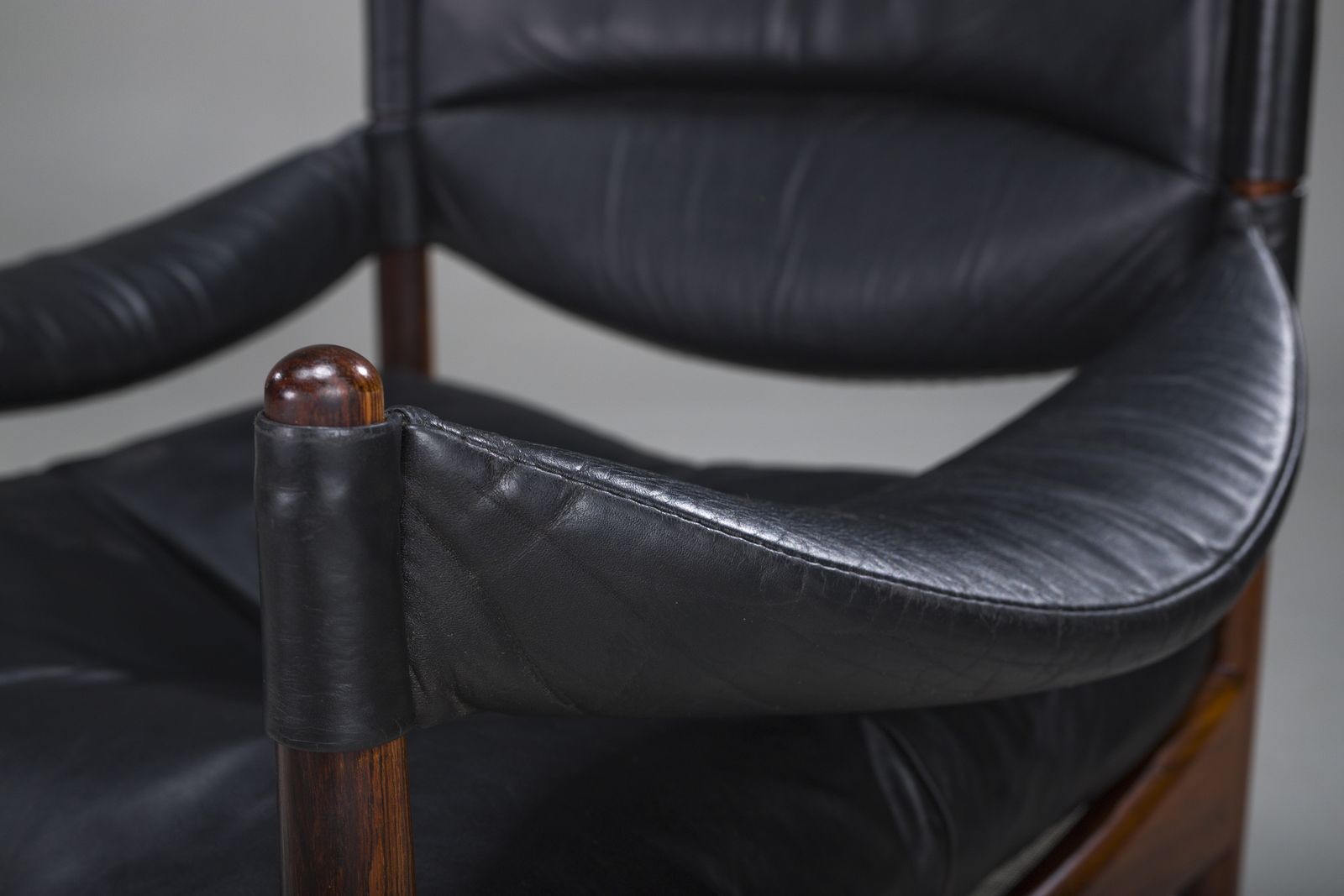 photo for sale Mid Century Modern Danish Armchairs And Coffee Table By Kristian Vedel For Sören Willadsen, 1960s, Set Of 3