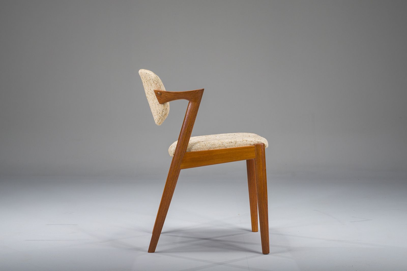 Mid Century Modern Teak Model 42 Chair By Kai Kristiansen For Schou Andersen, 1960s photo Furniture