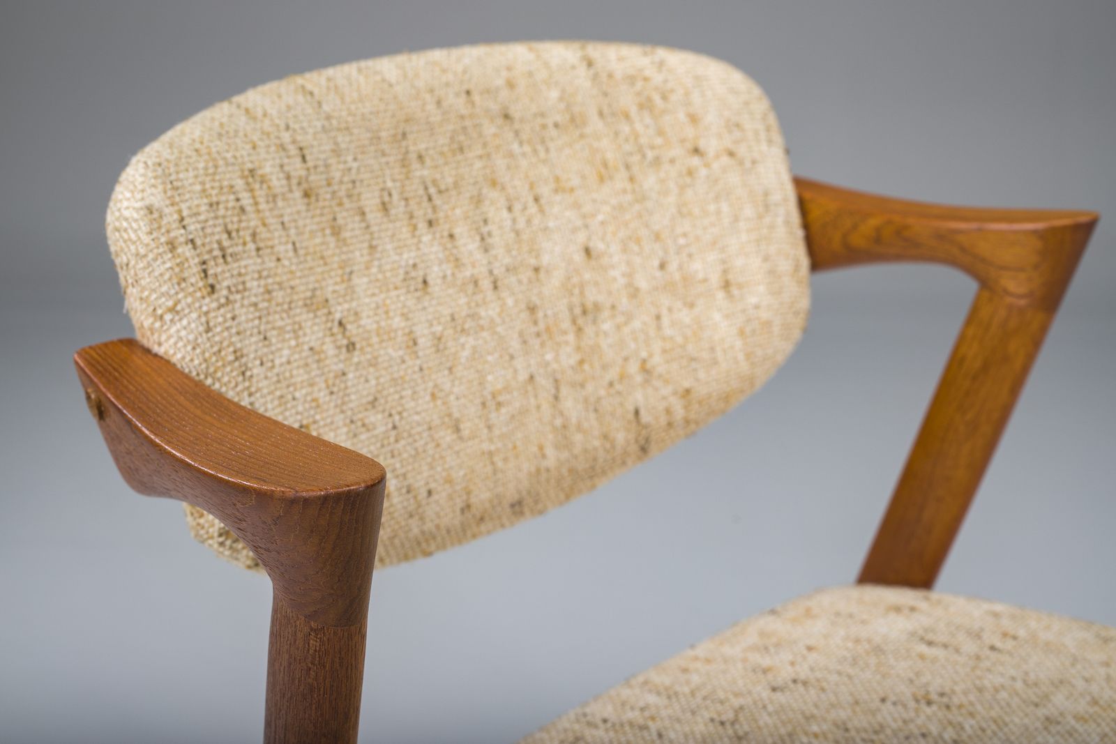 photo for sale Mid Century Modern Teak Model 42 Chair By Kai Kristiansen For Schou Andersen, 1960s