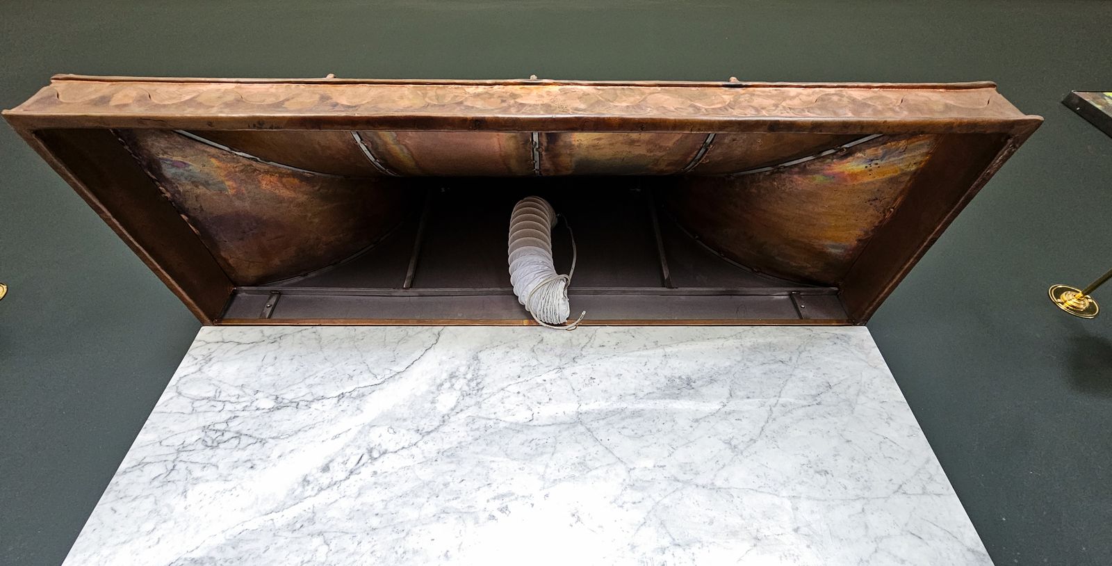 photo for sale Spectacular Reclaimed Large Handmade Copper Range Kitchen Hood Canopy Extractor