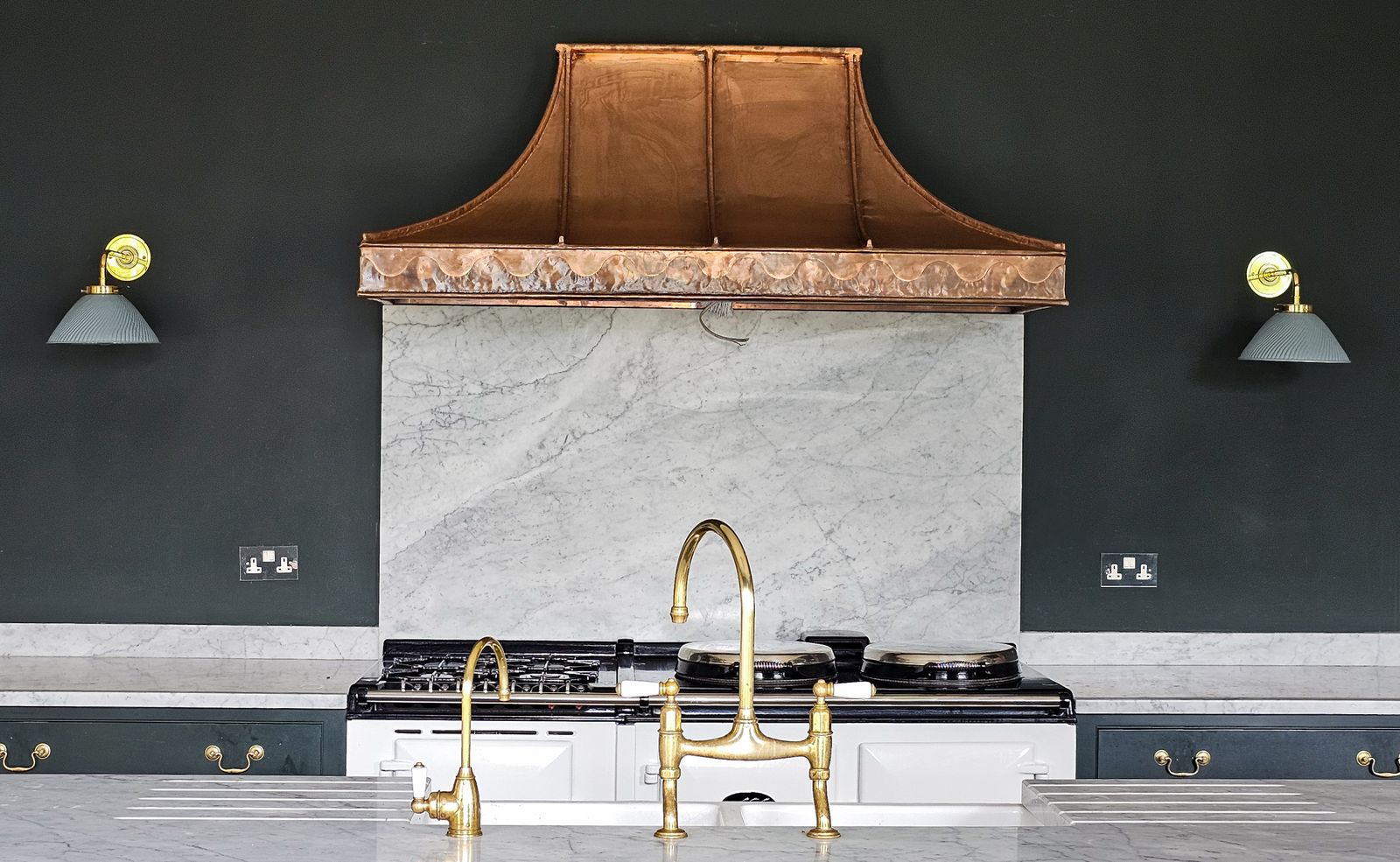 Spectacular Reclaimed Large Handmade Copper Range Kitchen Hood Canopy Extractor photo Home Fixtures