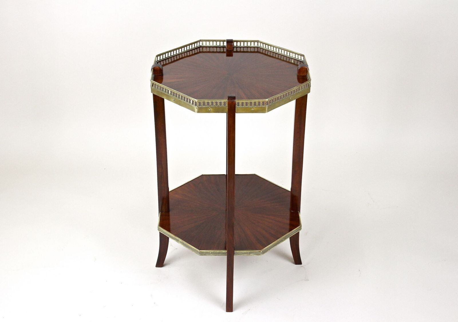 19th Century Octagonal Mahogany Side Table, Napoleon III, France Circa 1870 photo buy