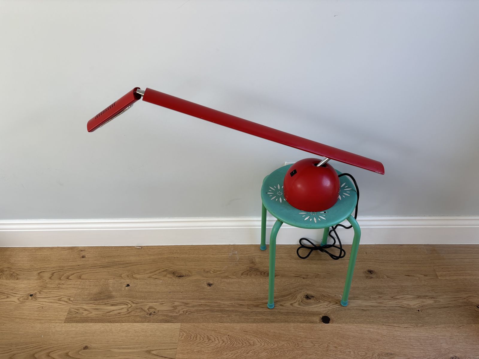 Red Airone Desk Lamp By Hans Von Klier, For Skipper 1982 photo 495.0