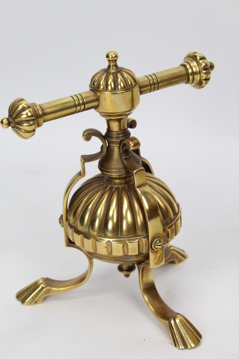 Pair Victorian Brass Fire Dogs James Cartland & Sons photo furniture
