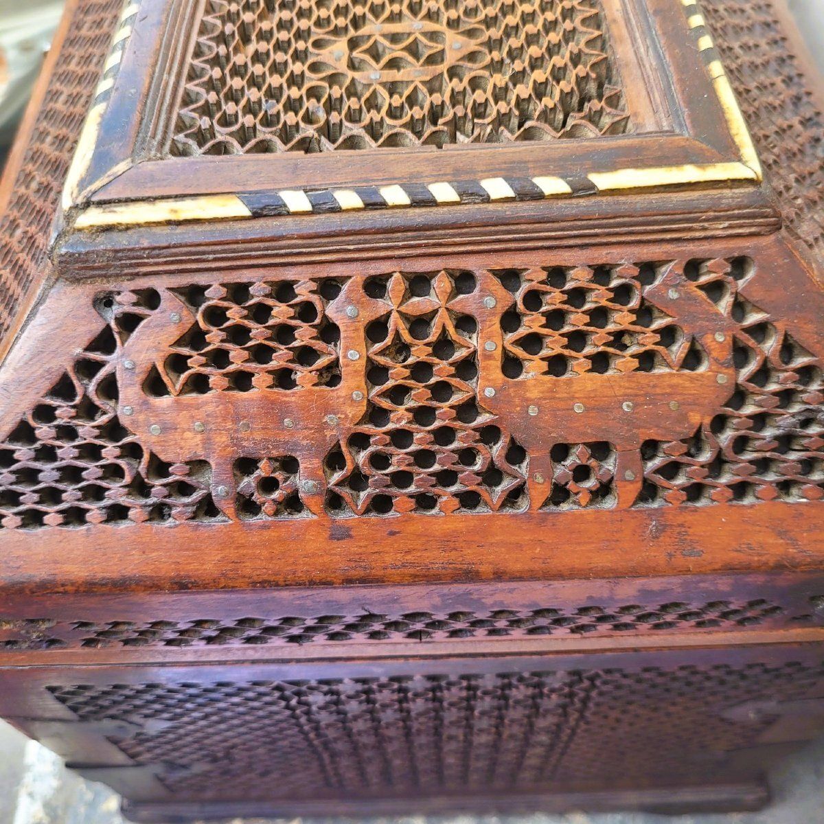 980.0 Russian Wooden Box, In The Style Of The Abramtsevo Workshop, 19th Century photo
