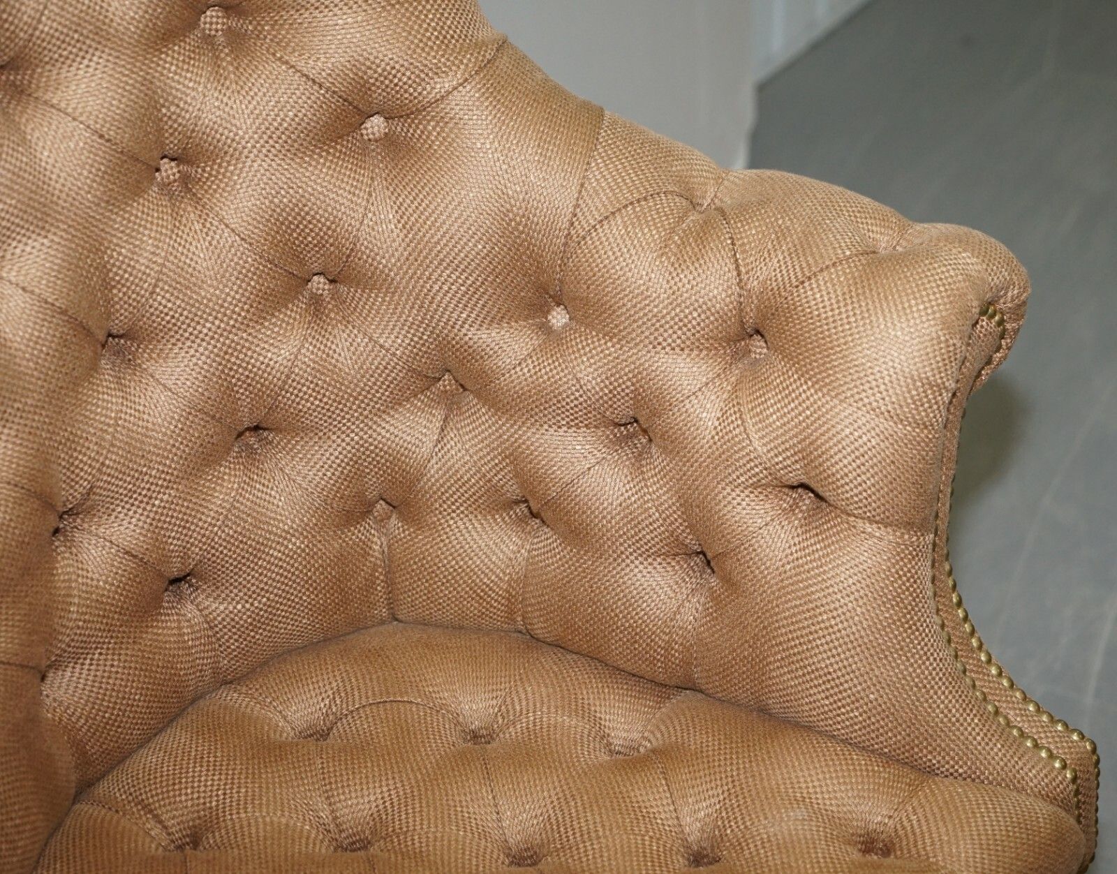 One Of A Kind Fully Restored Mahogany Chesterfield Captains Directors Armchair photo vinterior
