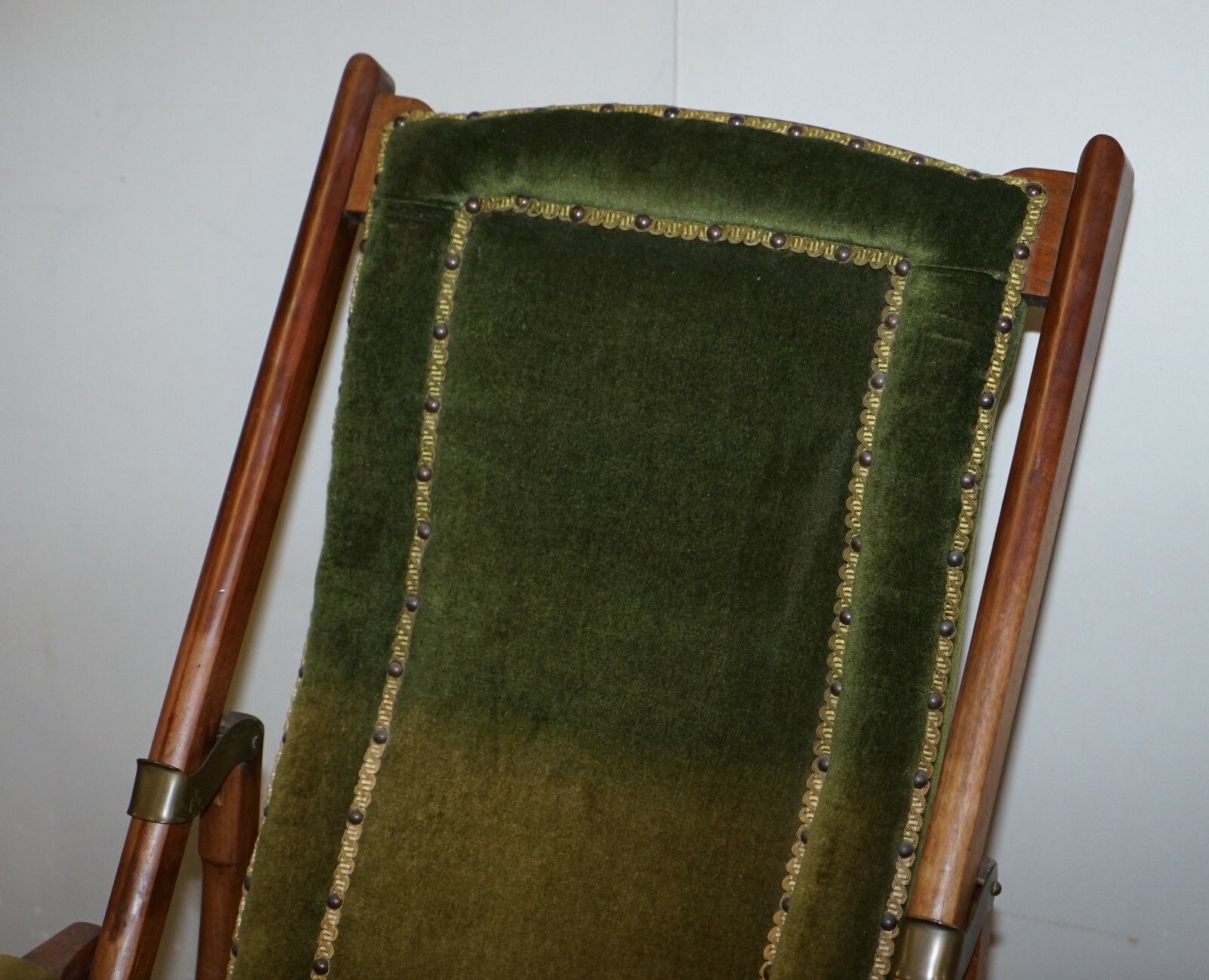 Stunning Pair Of Victorian Military Campaign Folding Chairs Steamer Liner Pieces photo Furniture