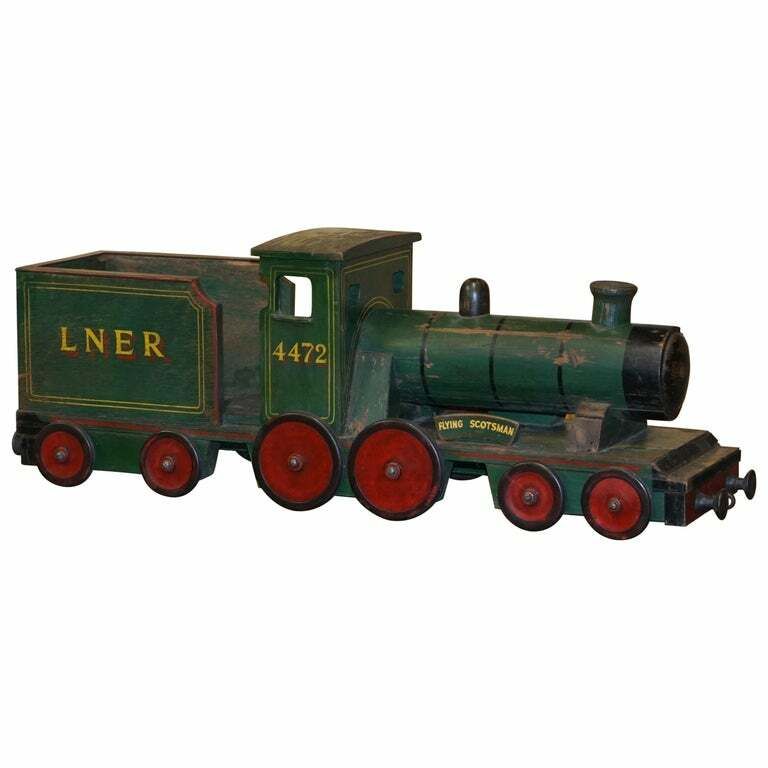 Christie's 1910 Scratch Built Child's Pull Along Flying Scotsman Lner 4472 Train