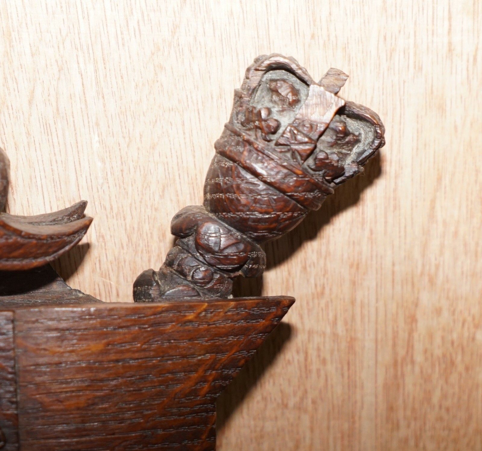 Rare Hand Carved 1587 Fighting Scots City Of York Coat Of Arms Armoiral Crest photo 2500.0