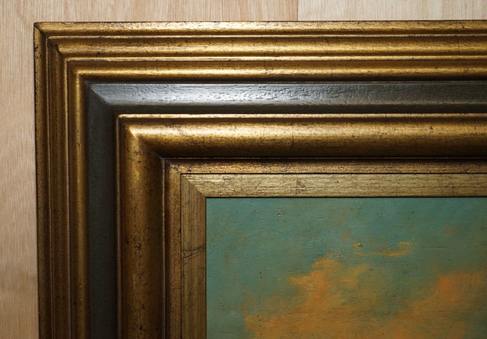 Massive Antique Flemish Oil Painting Signed Jihuitog Circa 1880 Rural Scene photo furniture
