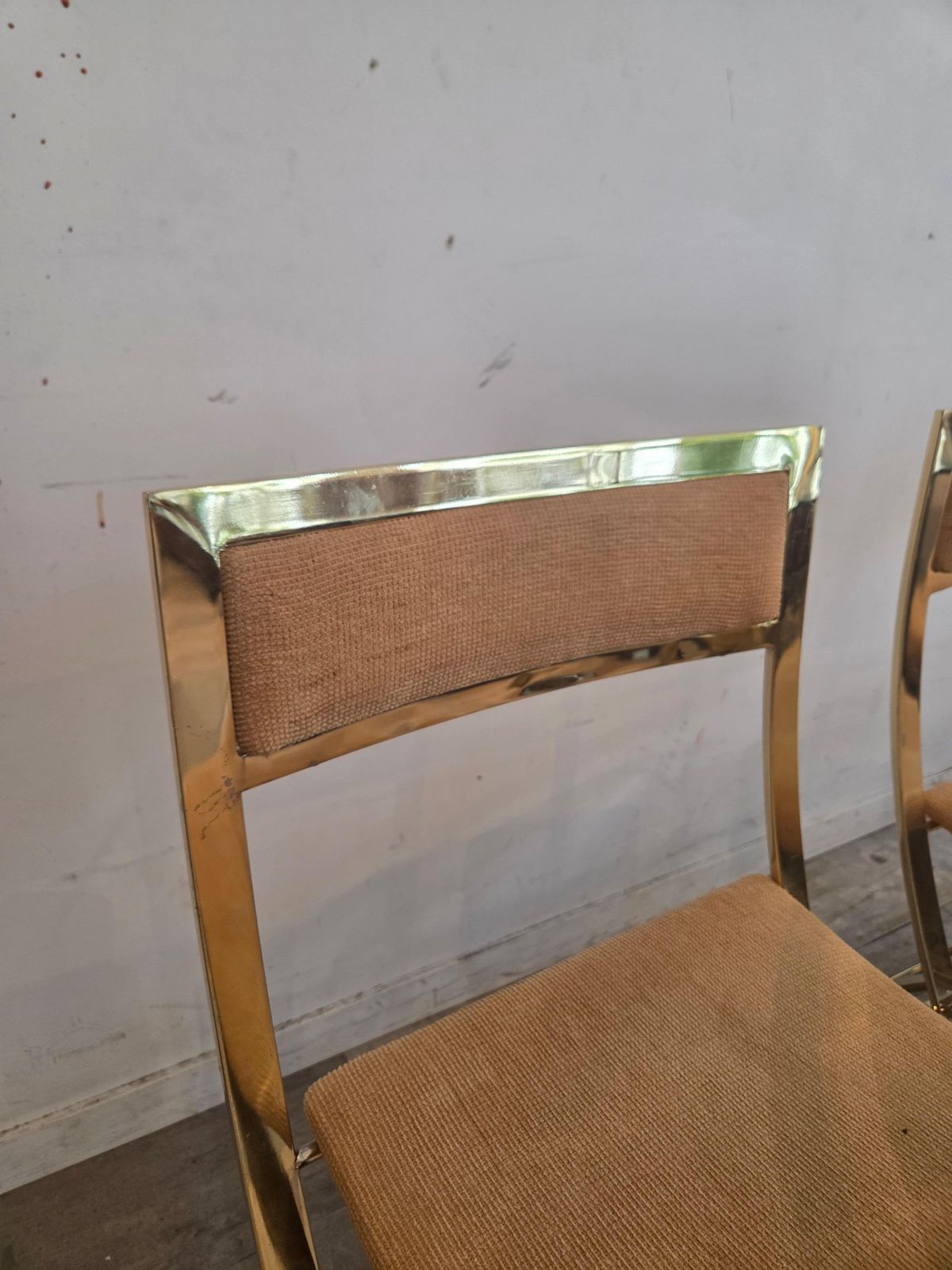 1970s Marcello Cuneo, Luisa Brass Folding Chairs And Table, 1970s photo vinterior