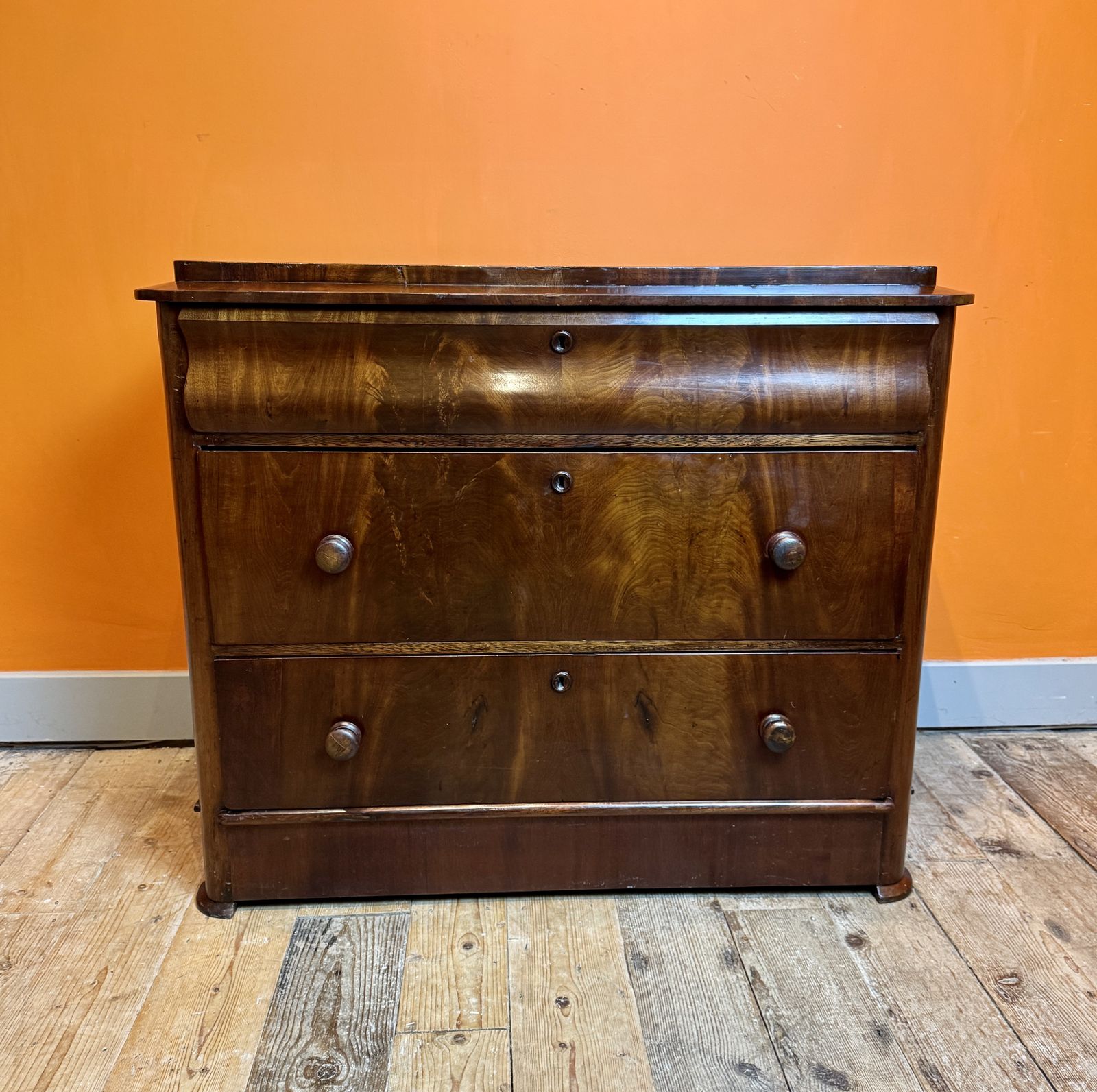 19th Century Biedermeier Mahogany Chest Of Drawers photo furniture