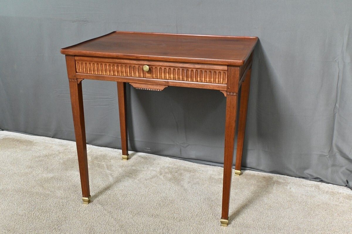 Mahogany Cabaret Table, Louis XVI Style – Early 19th Century photo Furniture