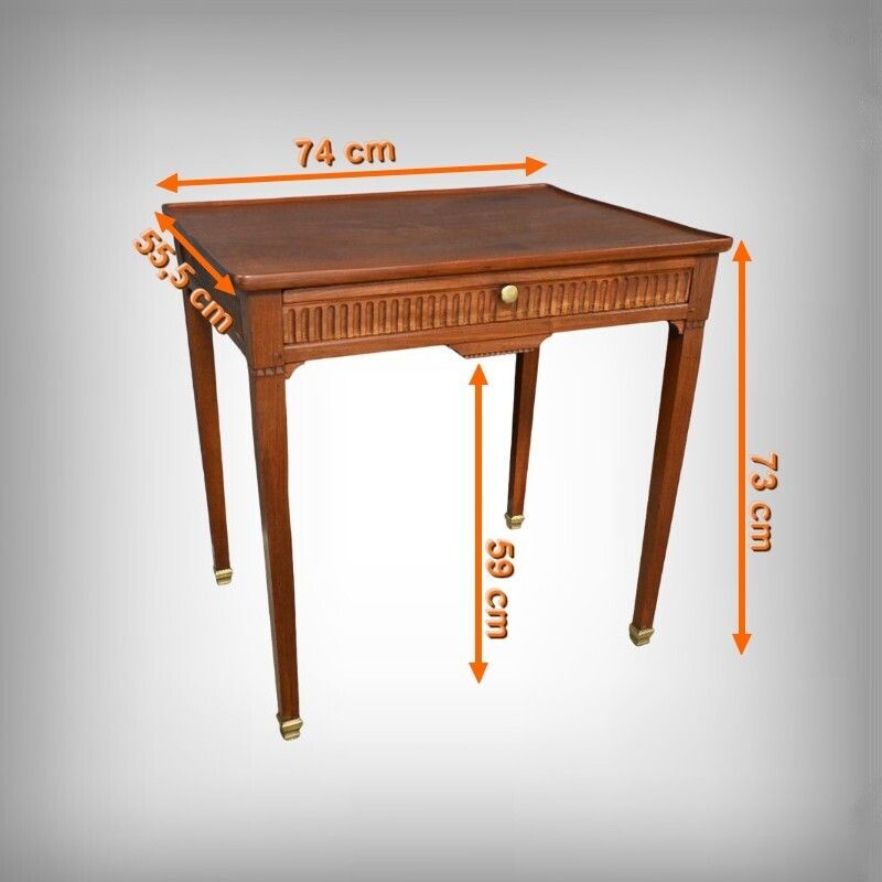 photo vintage Mahogany Cabaret Table, Louis XVI Style – Early 19th Century