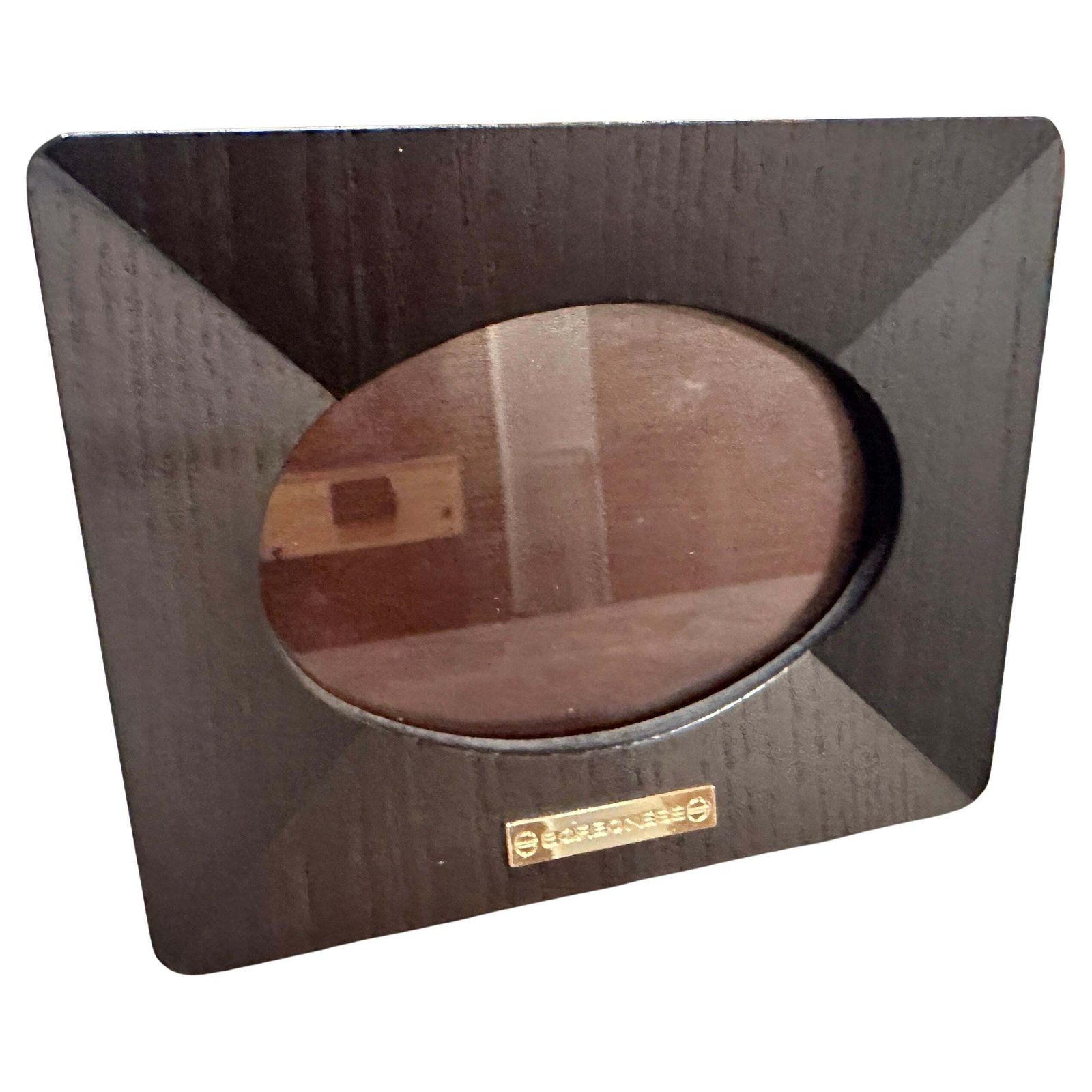 An High Quality 1990s Modern Wood Italian Picture Frame By Borbonese