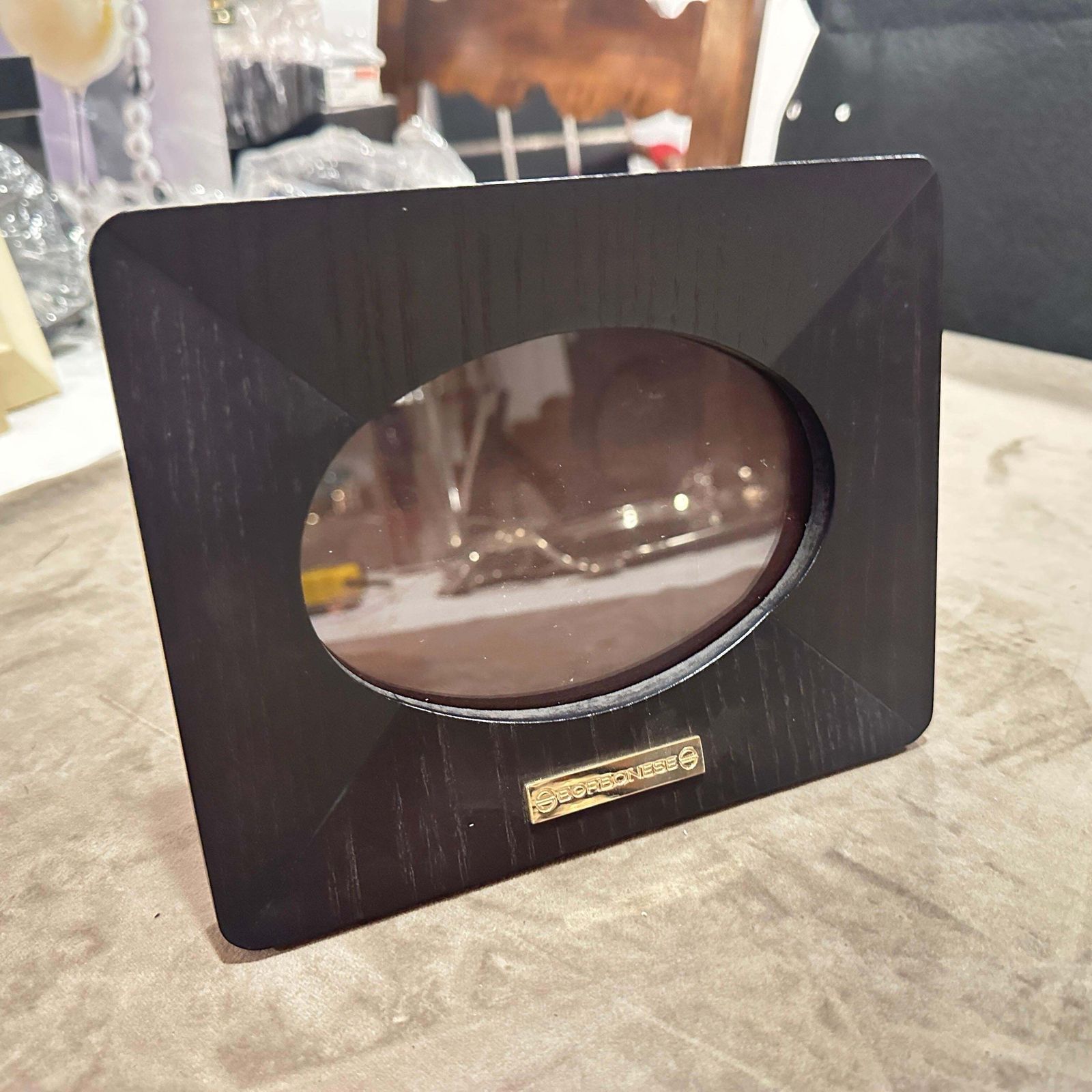 An High Quality 1990s Modern Wood Italian Picture Frame By Borbonese photo furniture