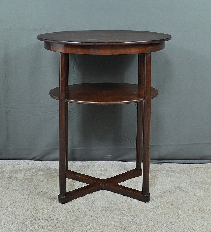 Beech Pedestal Table, By J. Hoffmann, Maison Thonet, Art Deco – 1930 photo for sale