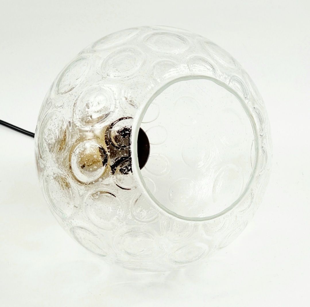 Mid Century Bubble Glass & Messing Hanglamp Van Helena Tynell Voor Limburg, Duitsland, Jaren 1960 photo vinterior