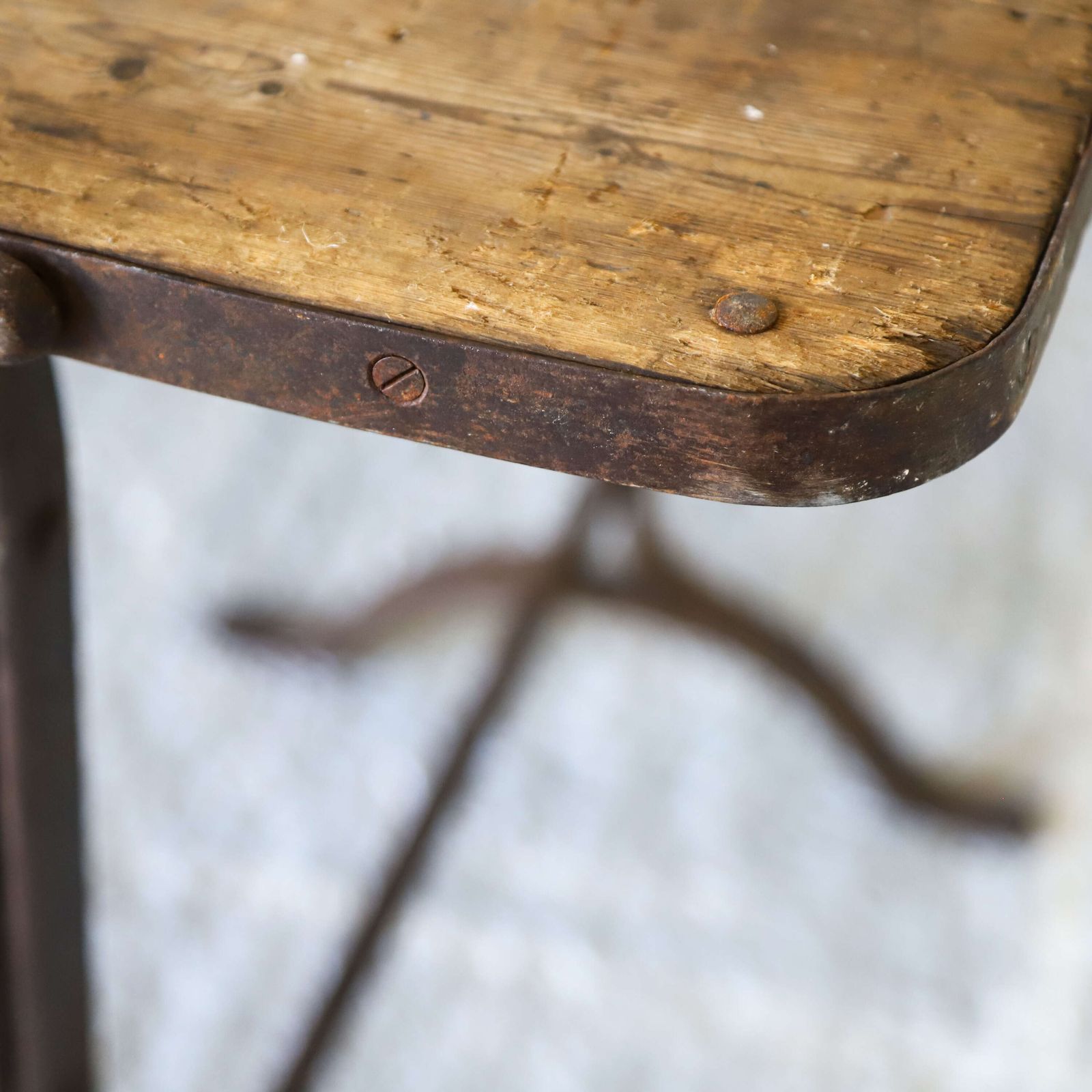 Early 20th Century Pine And Iron Trestle Work Table   England, Circa 1900 photo 925.0