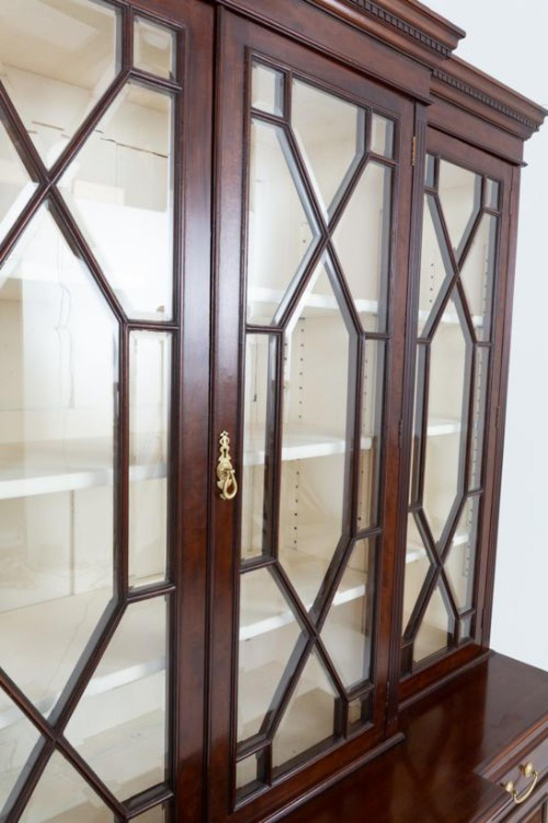 Period Victorian Breakfront Bookcase Mahogany 1880 photo buy
