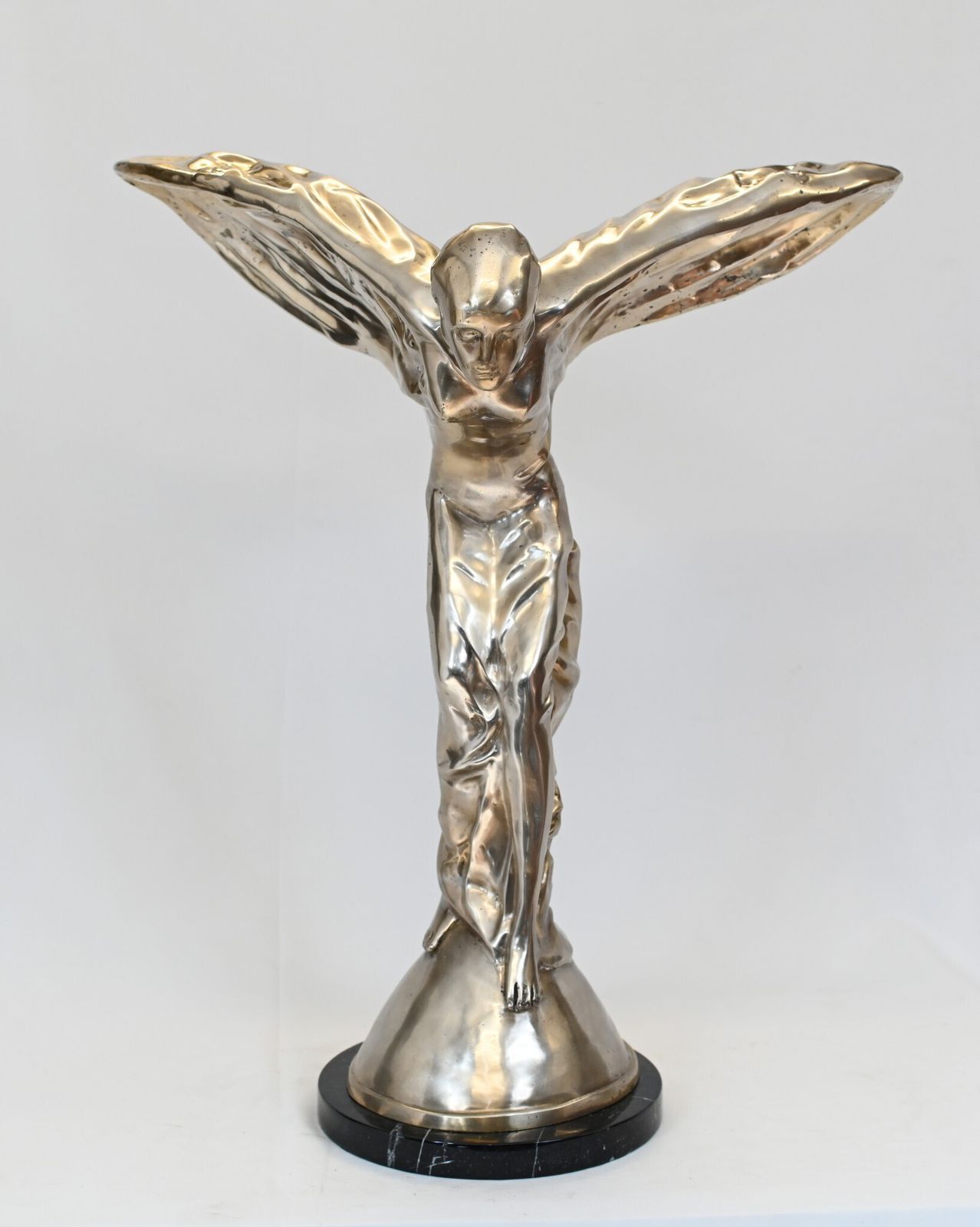 Bronze Spirit Of Ecstacy Charles Sykes Flying Lady photo vinterior