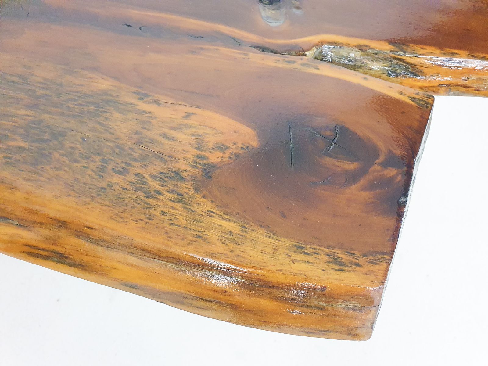 Reynolds Of Ludlow Tree Trunk Coffee Table, U.K 1970's photo vintage