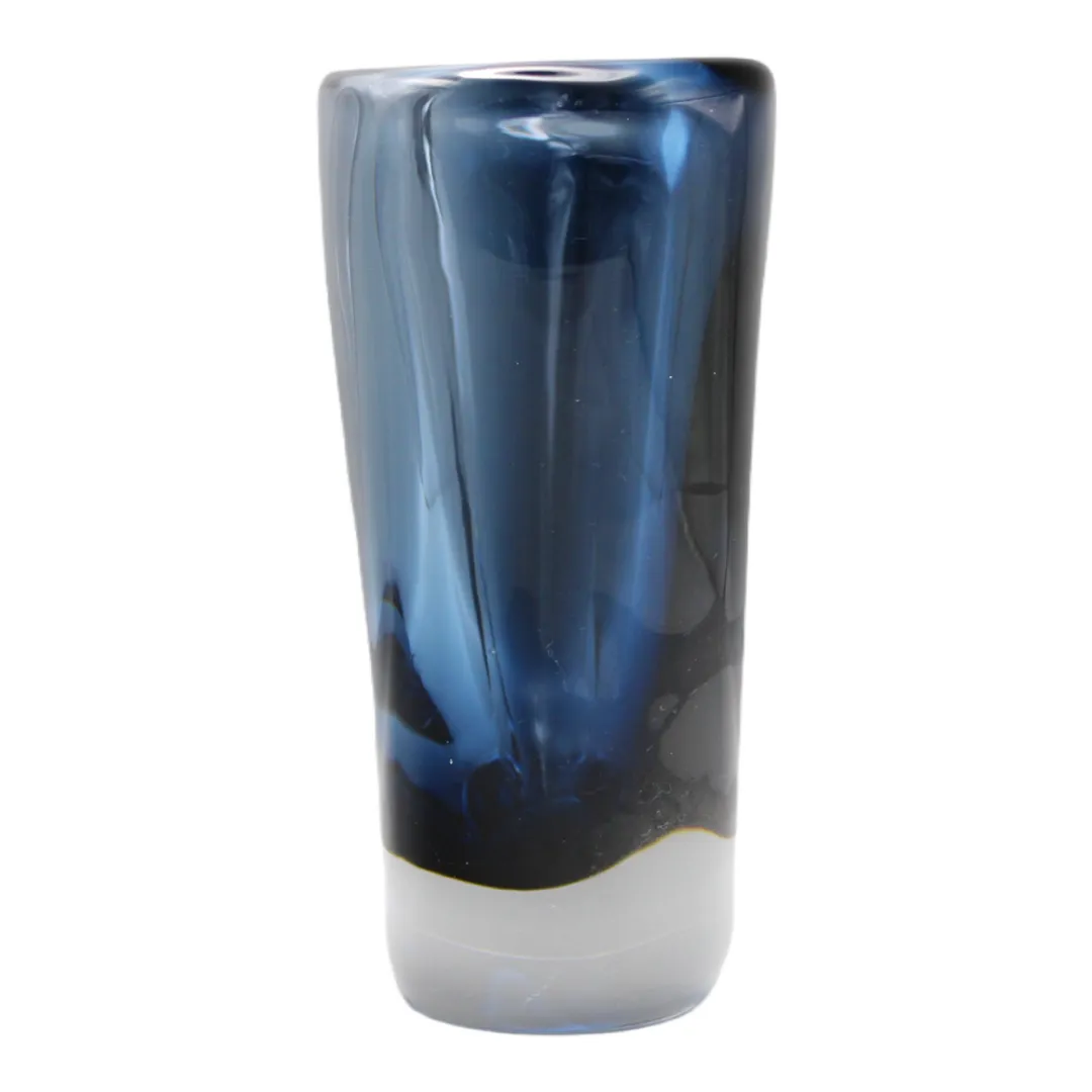 Midnight Blue Glass Vase By Nils Landberg For Orrefors, 1950s photo Home Decor