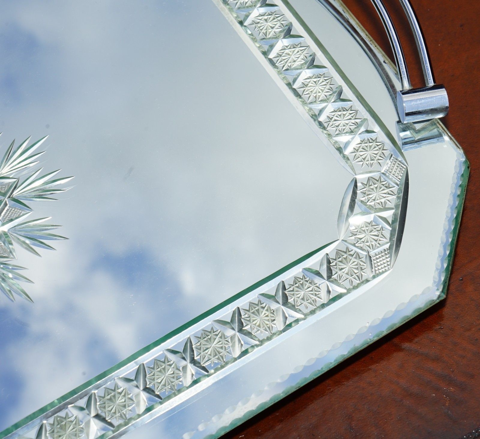 photo furniture Exquisite Hand Made In Italy Venetian Etched Glass Tray Bought It Asprey & Co
