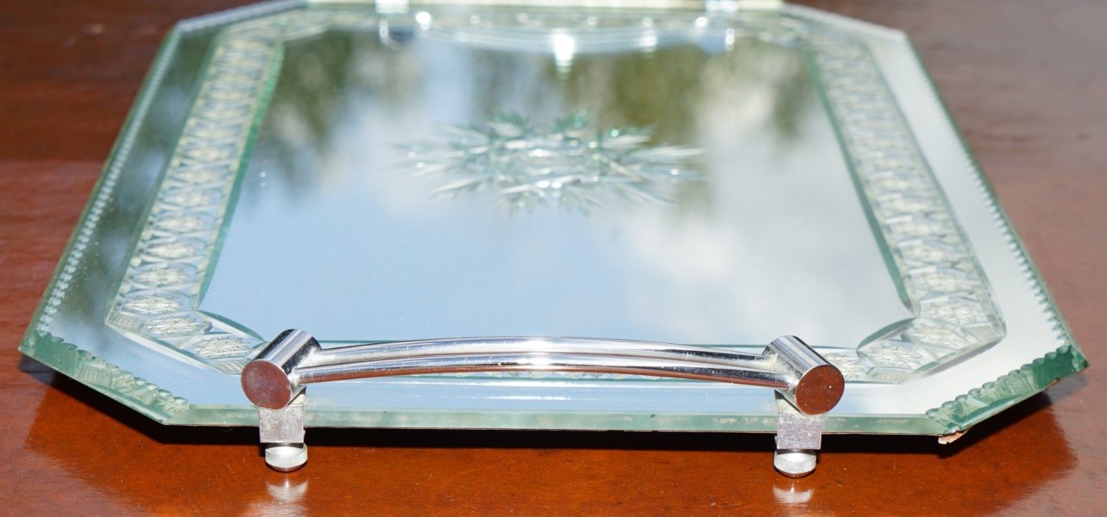 photo for sale Exquisite Hand Made In Italy Venetian Etched Glass Tray Bought It Asprey & Co