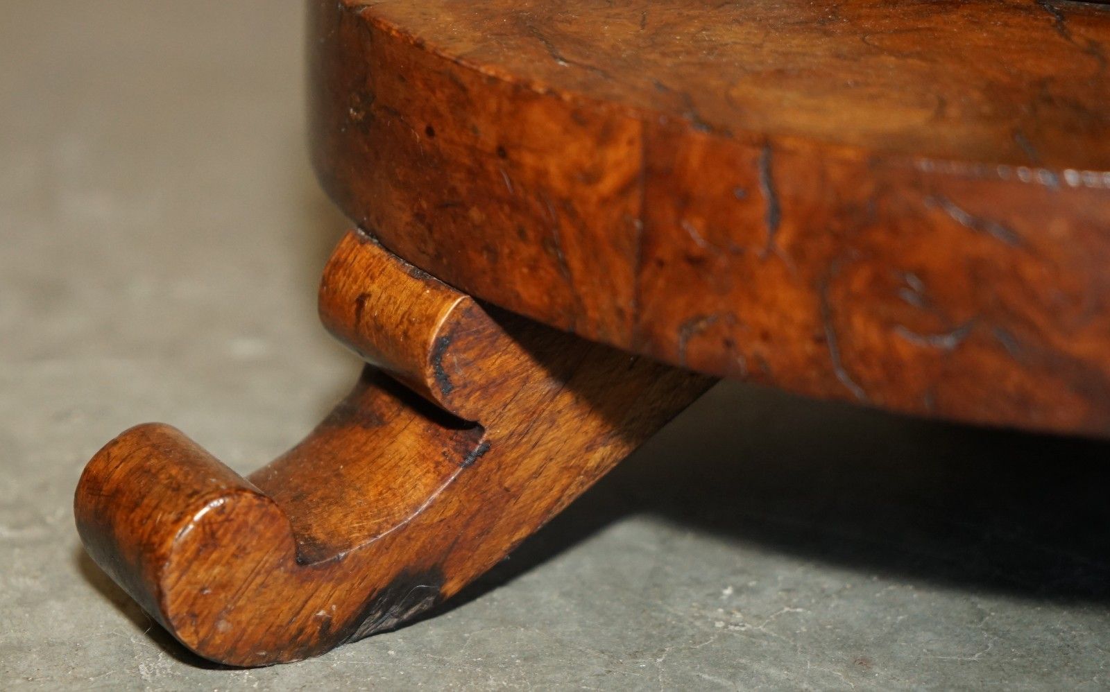 photo vintage Super Rare Original Victorian Pollard Oak Side End Lamp Wine Table Patina!!!!!!!
