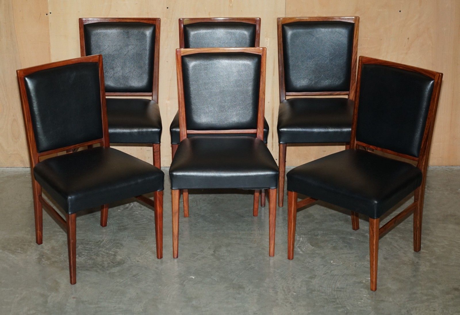 2350.0 Eight Stunning Mid Century Modern 1970's Gordon Russell Rosewood Dining Chairs photo
